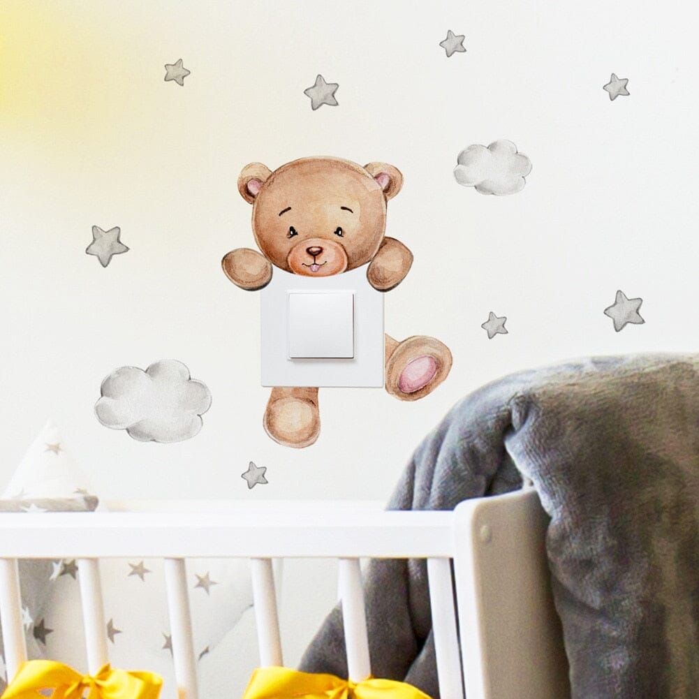 Stickybear™ - Sticker ourson décoratif | Chambre d'enfants - Poupon Royal