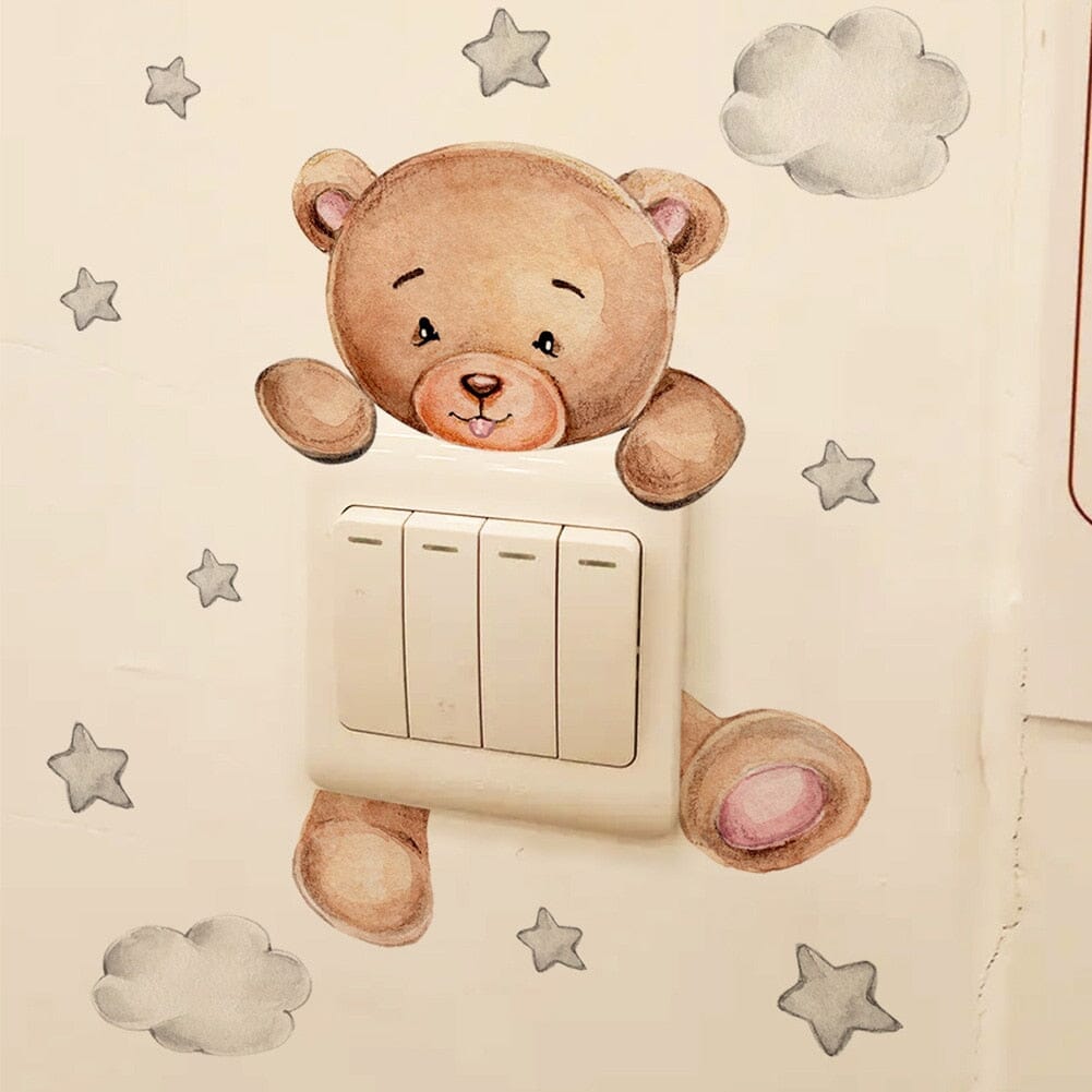 Stickybear™ - Sticker ourson décoratif | Chambre d'enfants - Poupon Royal