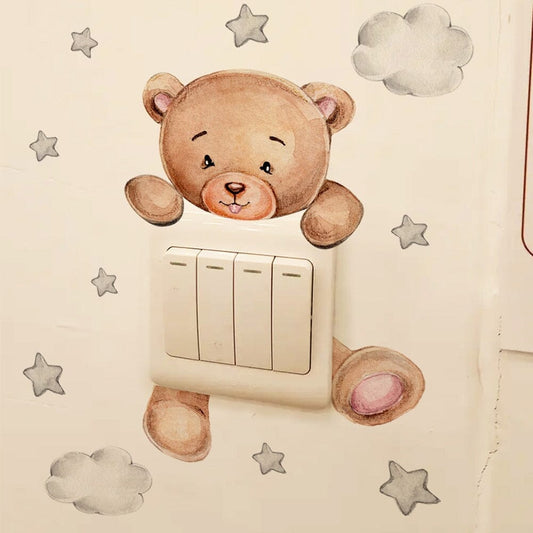 Stickybear™ - Sticker ourson décoratif | Chambre d'enfants - Poupon Royal