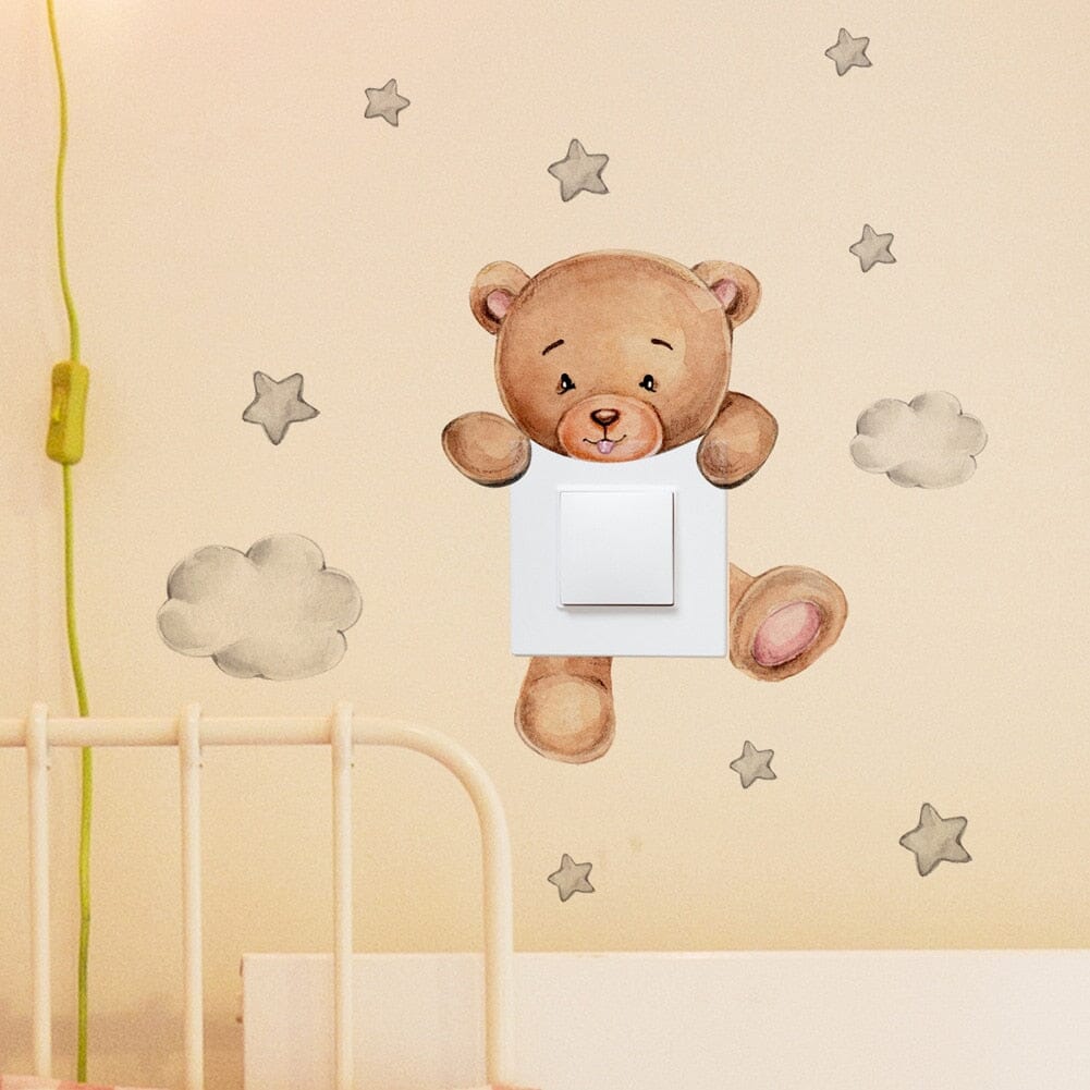 Stickybear™ - Sticker ourson décoratif | Chambre d'enfants - Poupon Royal