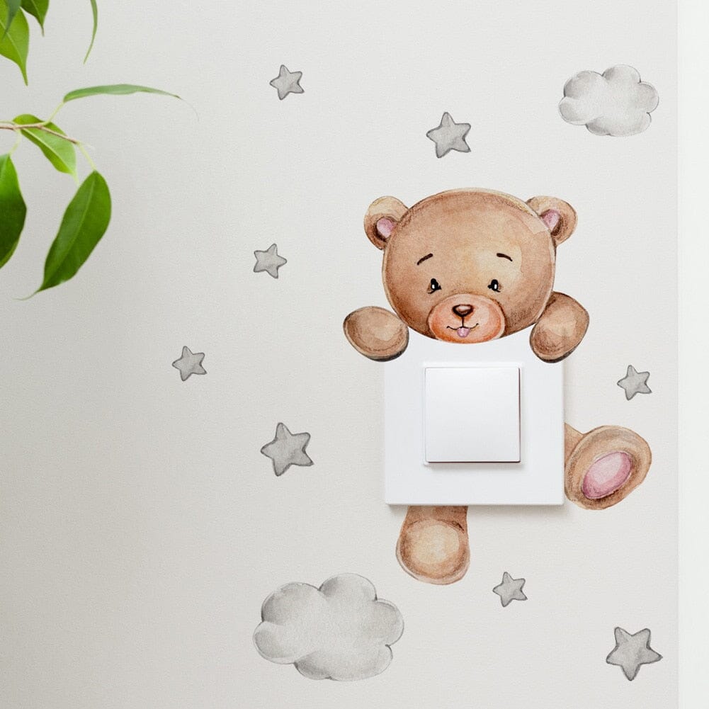 Stickybear™ - Sticker ourson décoratif | Chambre d'enfants - Poupon Royal